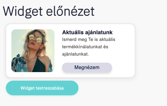 Widget szerkesztés #3 Widget testreszabás