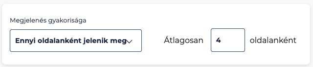 Ennyi oldalanként jelenik meg Ennyi oldalanként jelenik meg