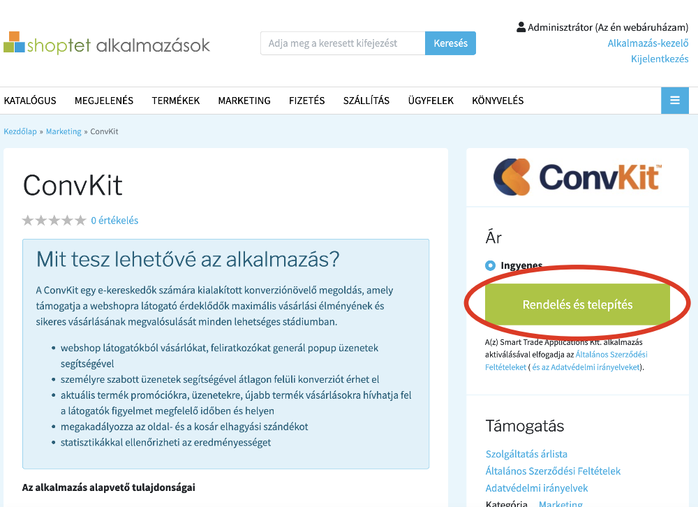 Shoptet telepítés Shoptet telepítés