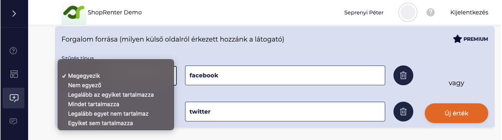 Forgalom forrása Forgalom forrása