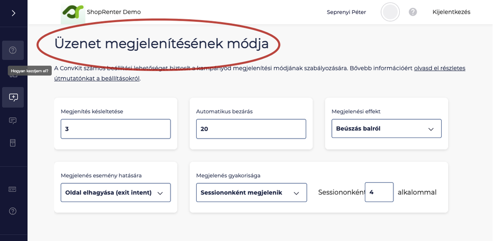 Megjelenési beállítások #2 Megjelenési beállítások #2