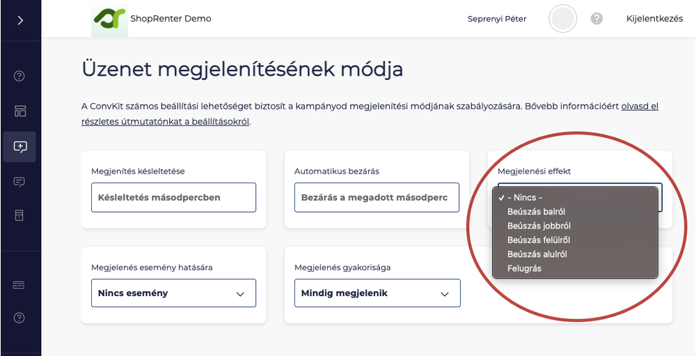 Megjelenési beállítások #4 Megjelenési beállítások #4