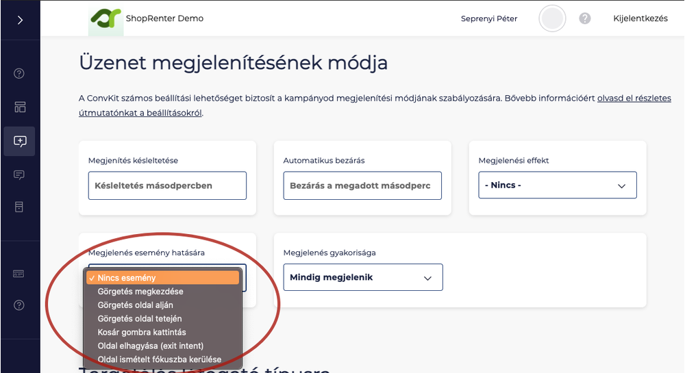 Megjelenési beállítások #5 Megjelenési beállítások #5