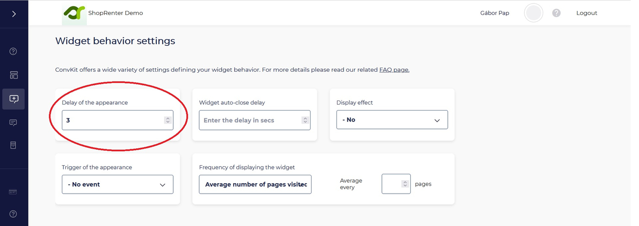 Delay of appearance Delay of appearance